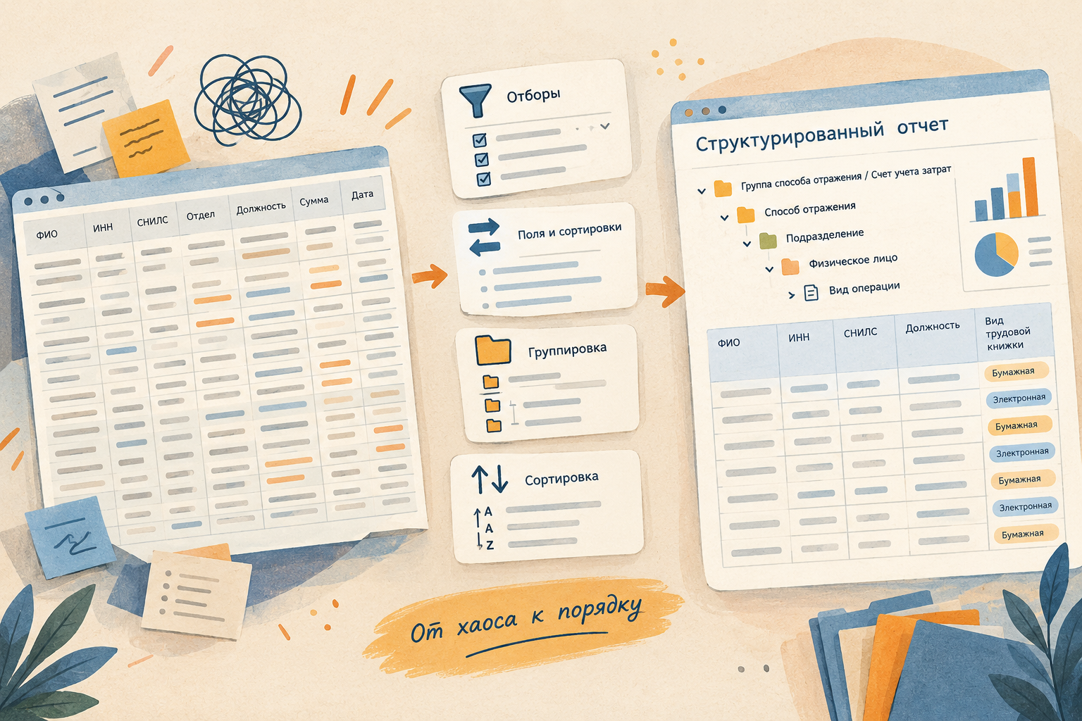 Как отчеты в 1С: ЗУП можно настроить под свои требования и без программиста