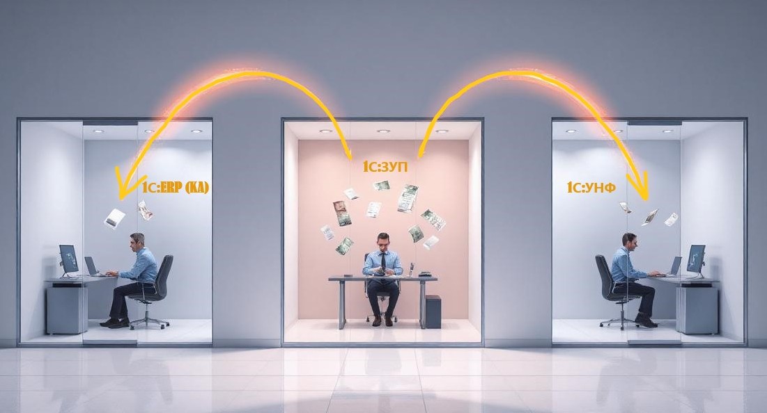 Передача данных из 1С:ЗУП в 1С:ERP (1С:КА), 1С:УНФ. Как добиться необходимой аналитики